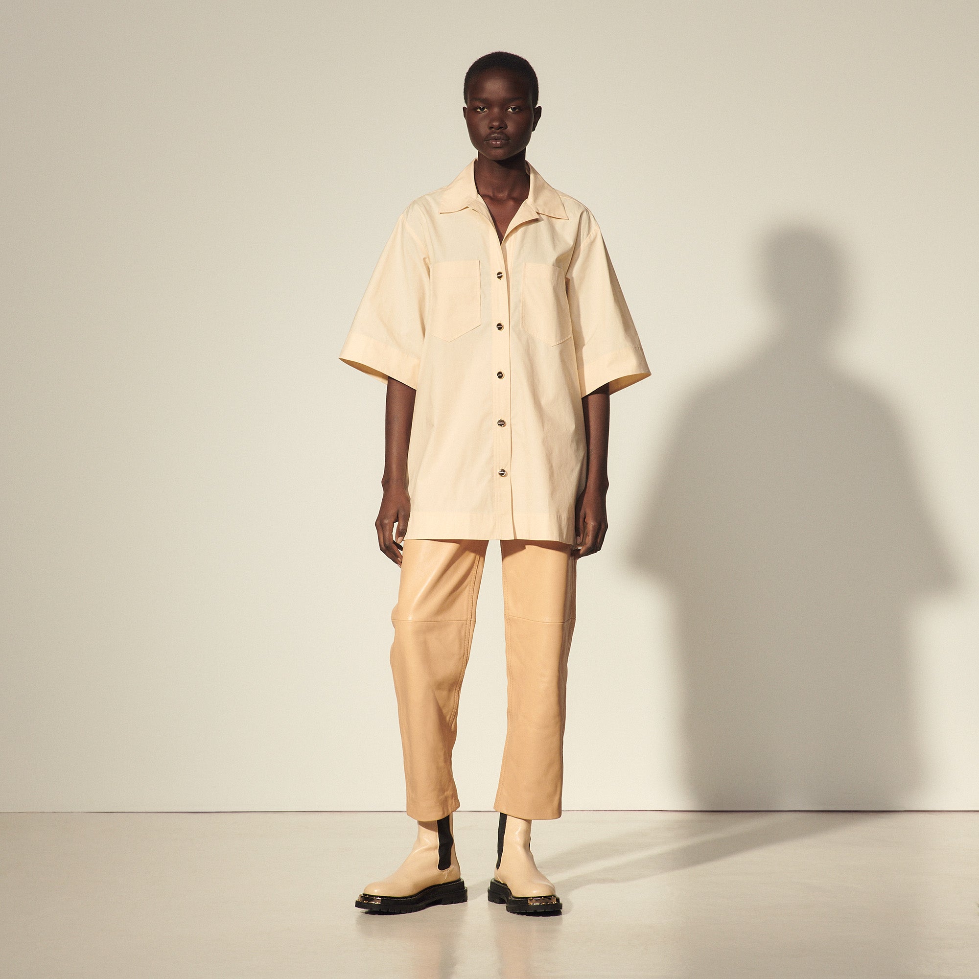 Chemise oversize en coton biologique Faume - seconde main
