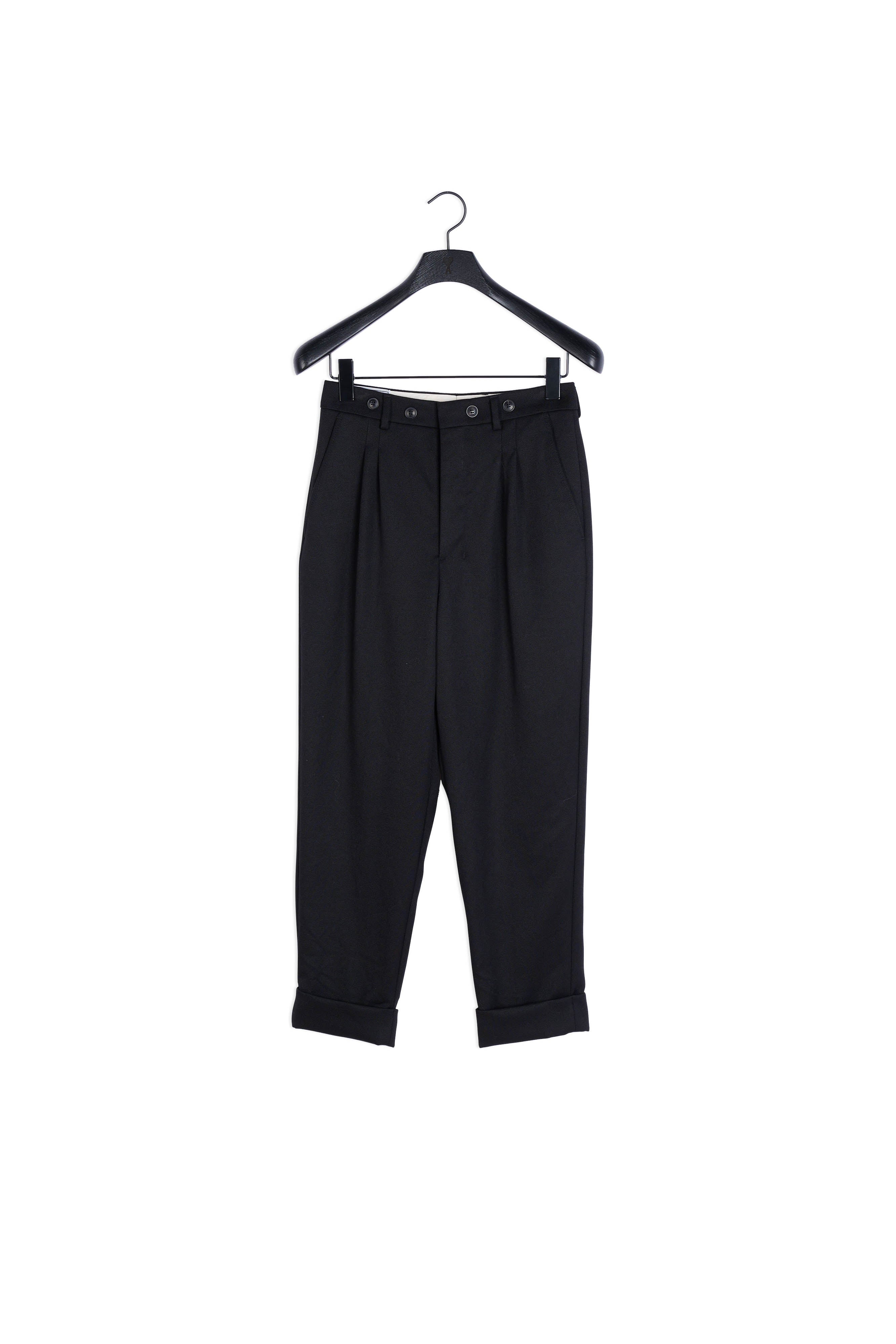 Pantalon Carotte A Pinces Faume - seconde main