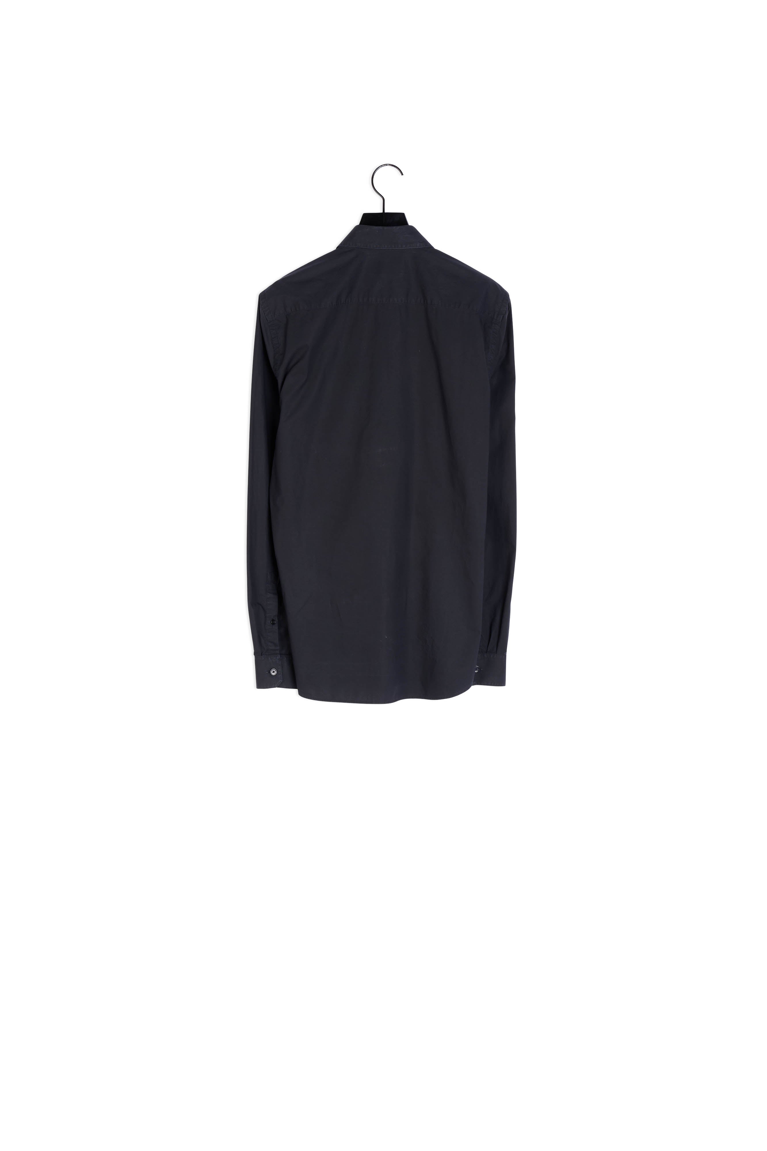 Chemise Noire en Coton Faume - seconde main