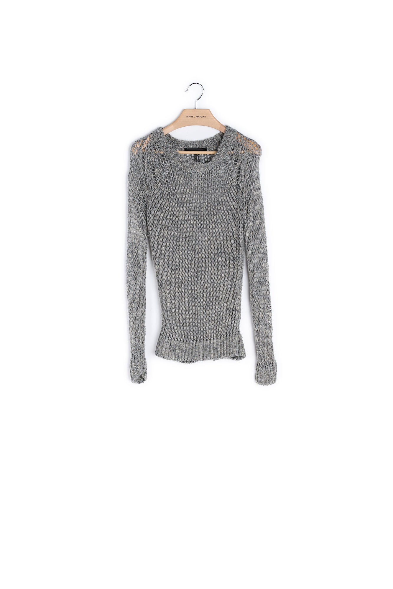 Pull col rond manches longues Lin - 36 Faume - seconde main