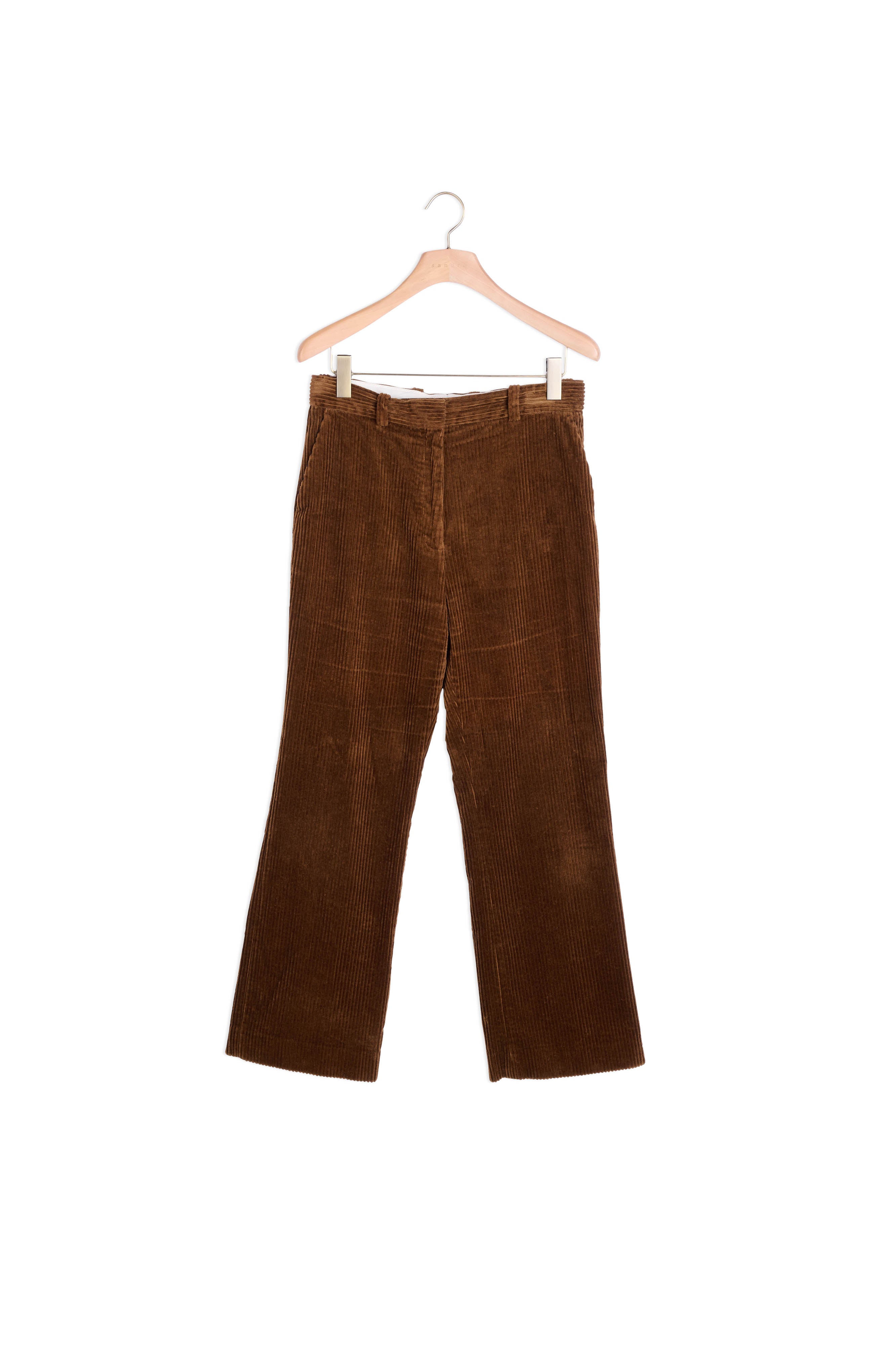 Pantalon droit en velours côtelé Faume - seconde main