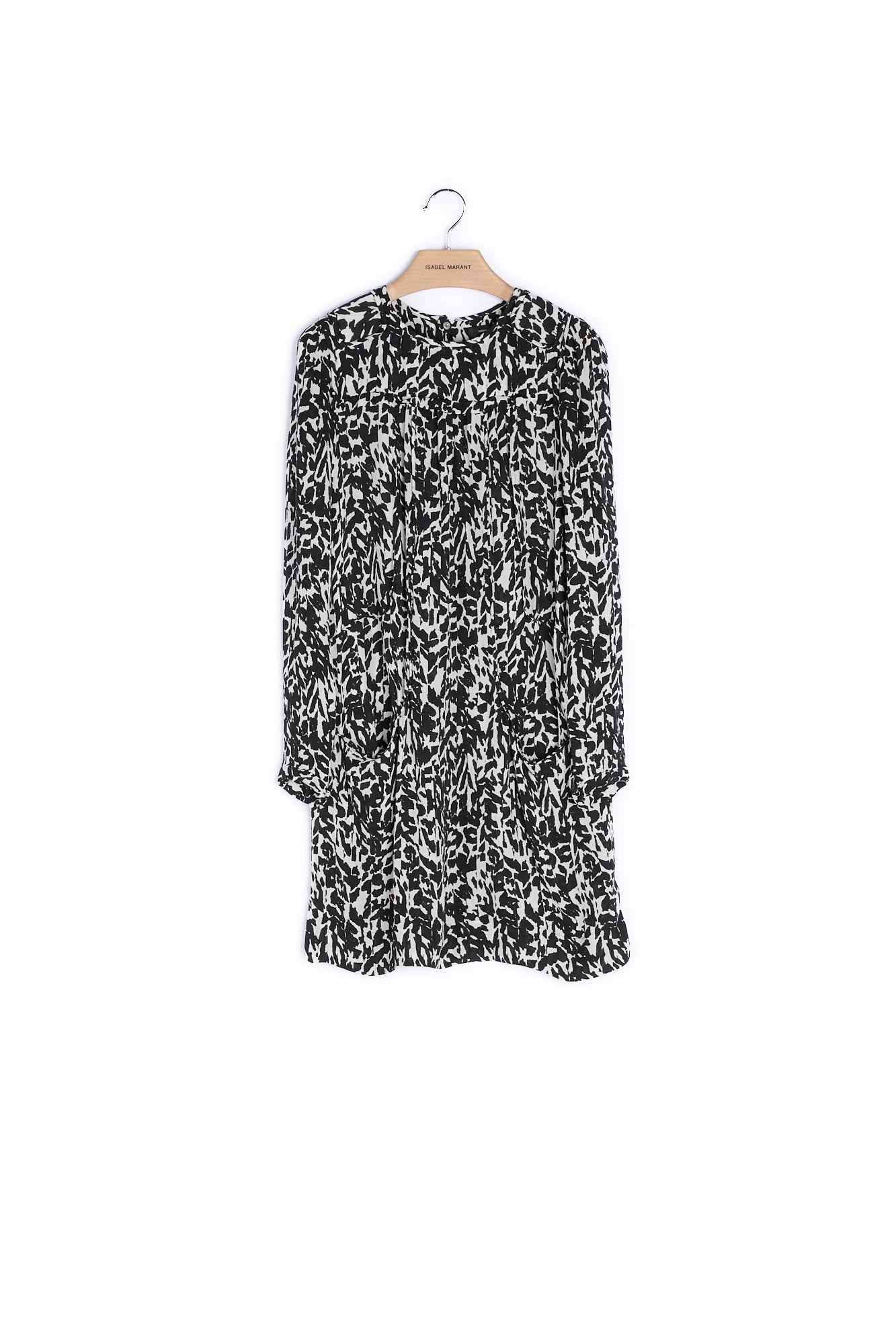 Robe courte col rond manches longues - 40 Faume - seconde main