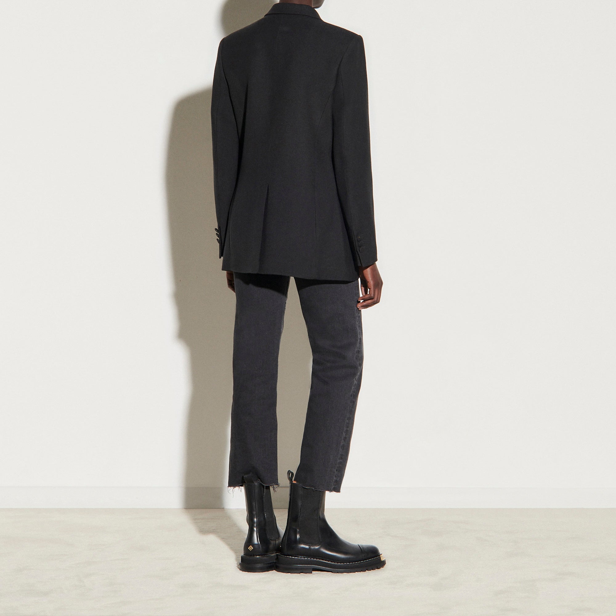 Veste tailleur au revers contrasté Faume - seconde main