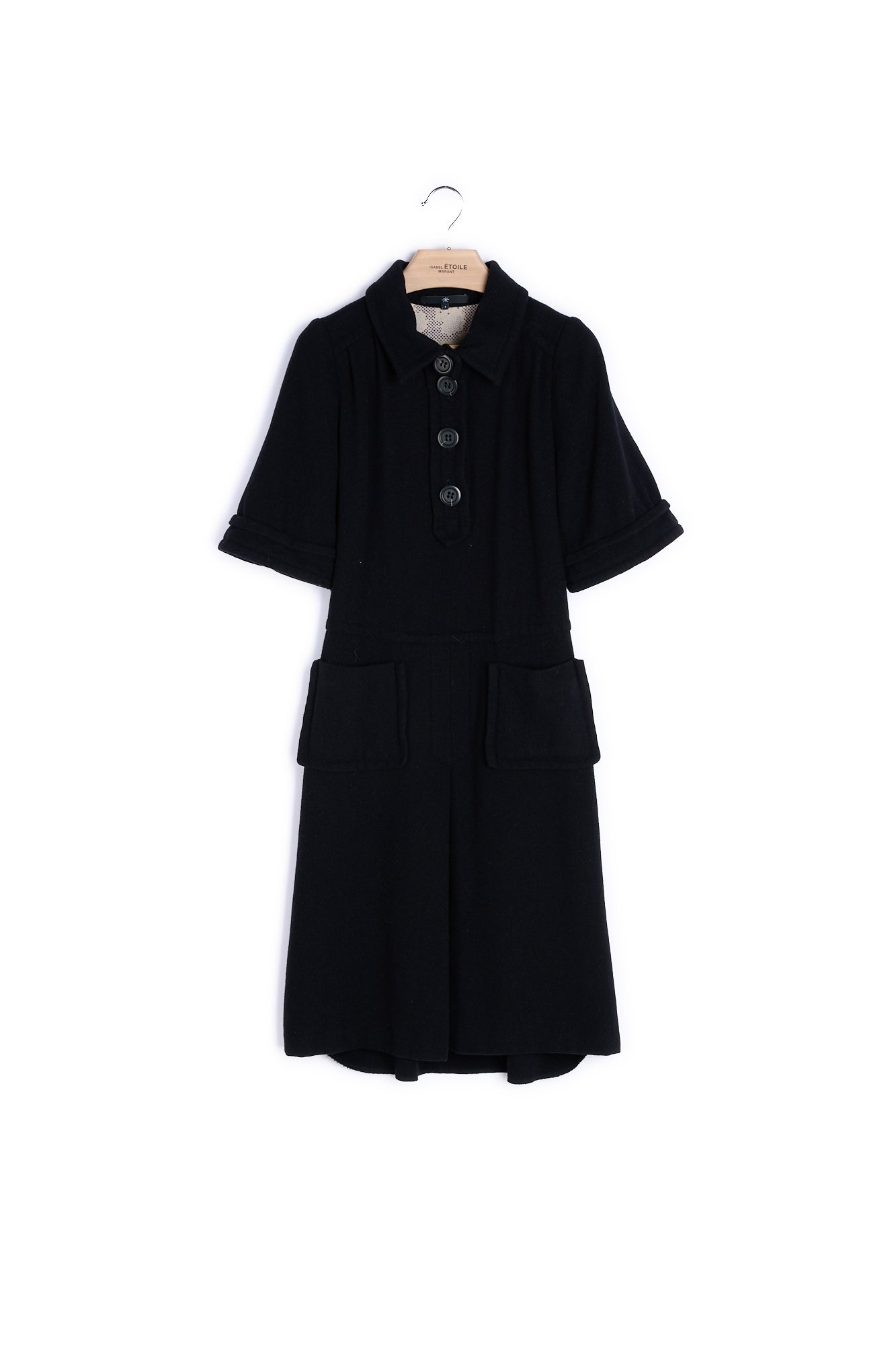 Robe Manches Courtes Laine - 36 Faume - seconde main