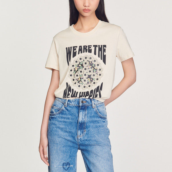 T-shirt We Are The New Hippies Faume - seconde main