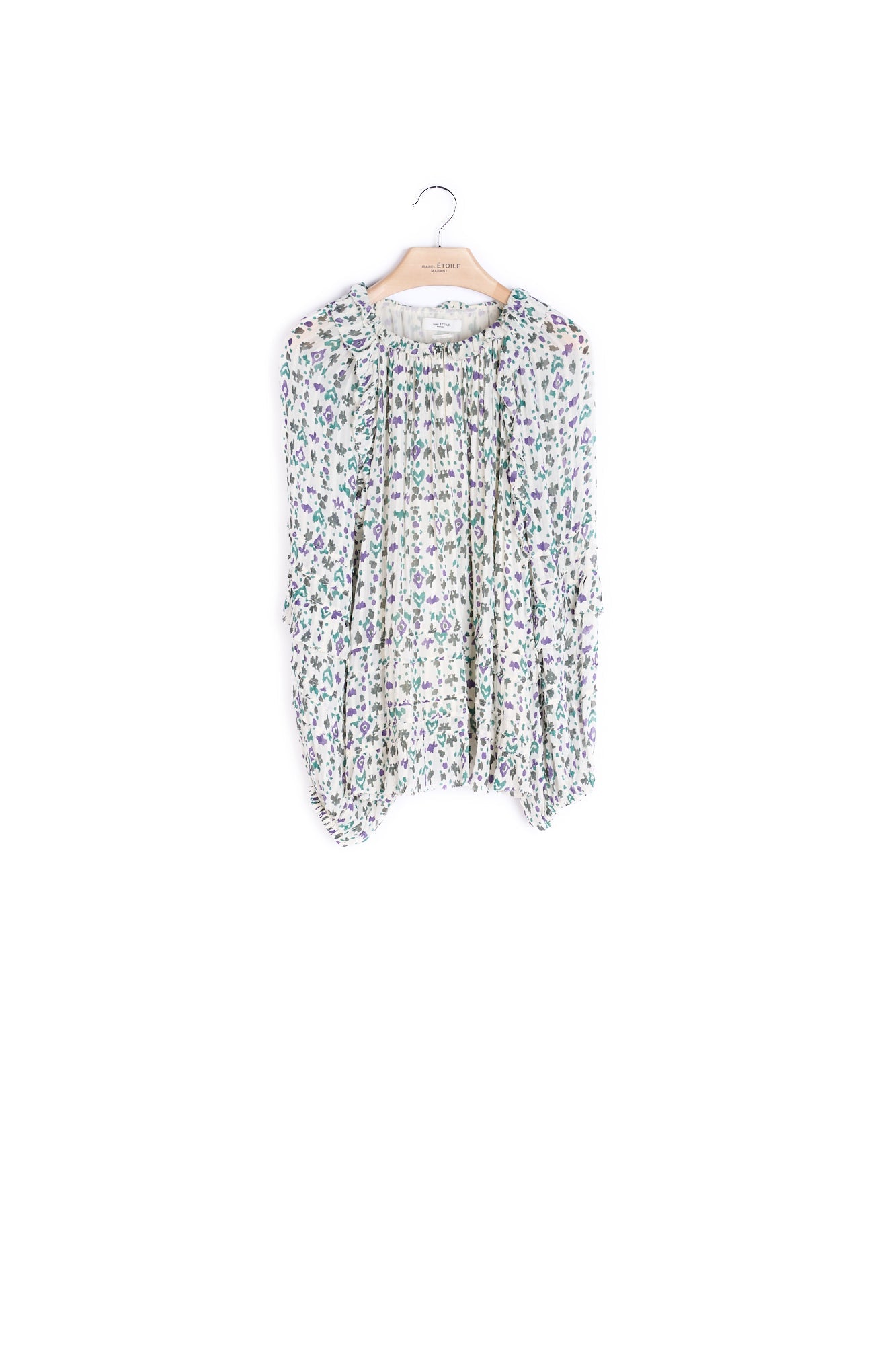 Haut imprimé à volants - 40 Faume - seconde main