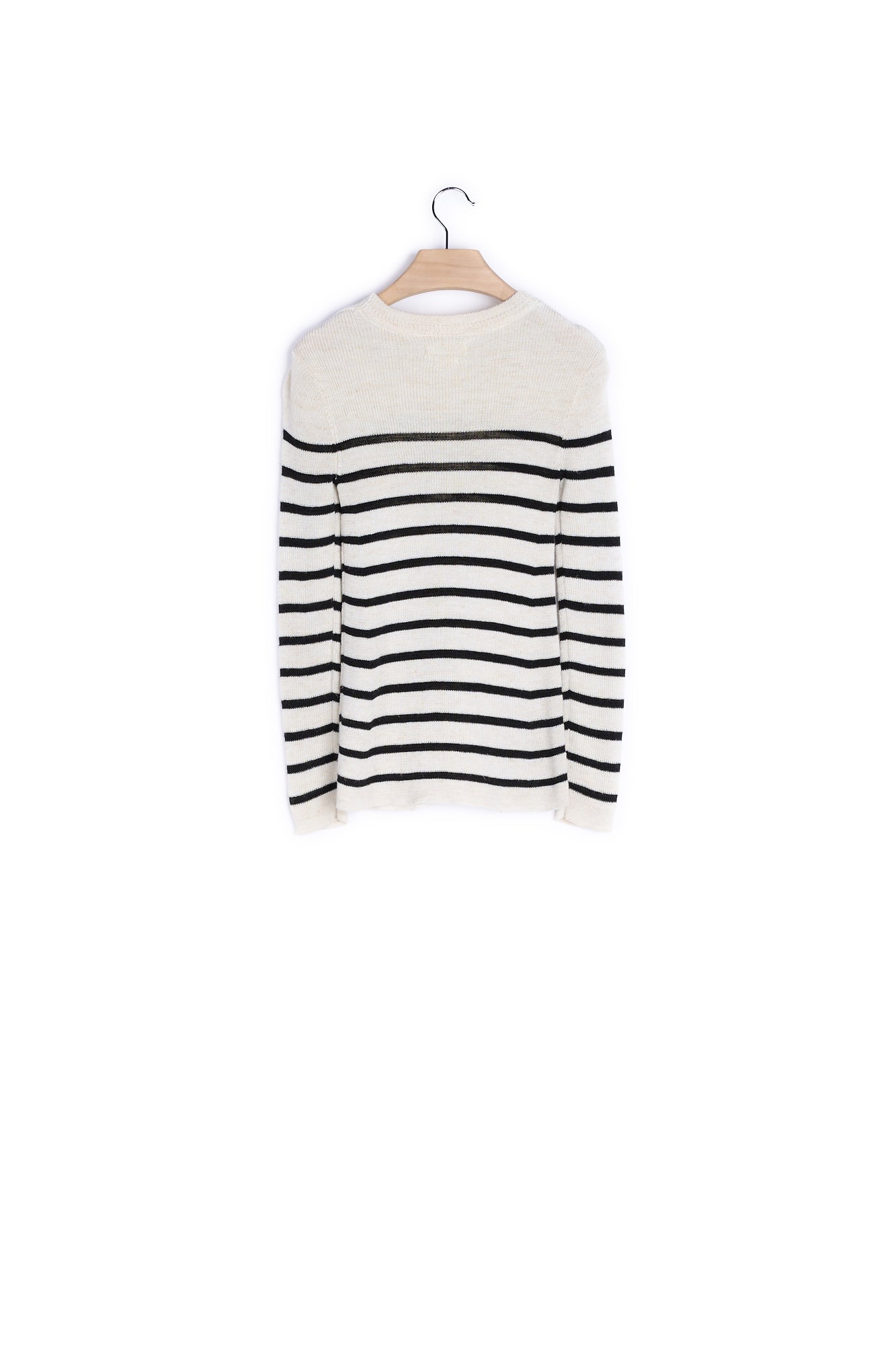 Pull épaules boutonnées lin et coton - 36 Faume - seconde main
