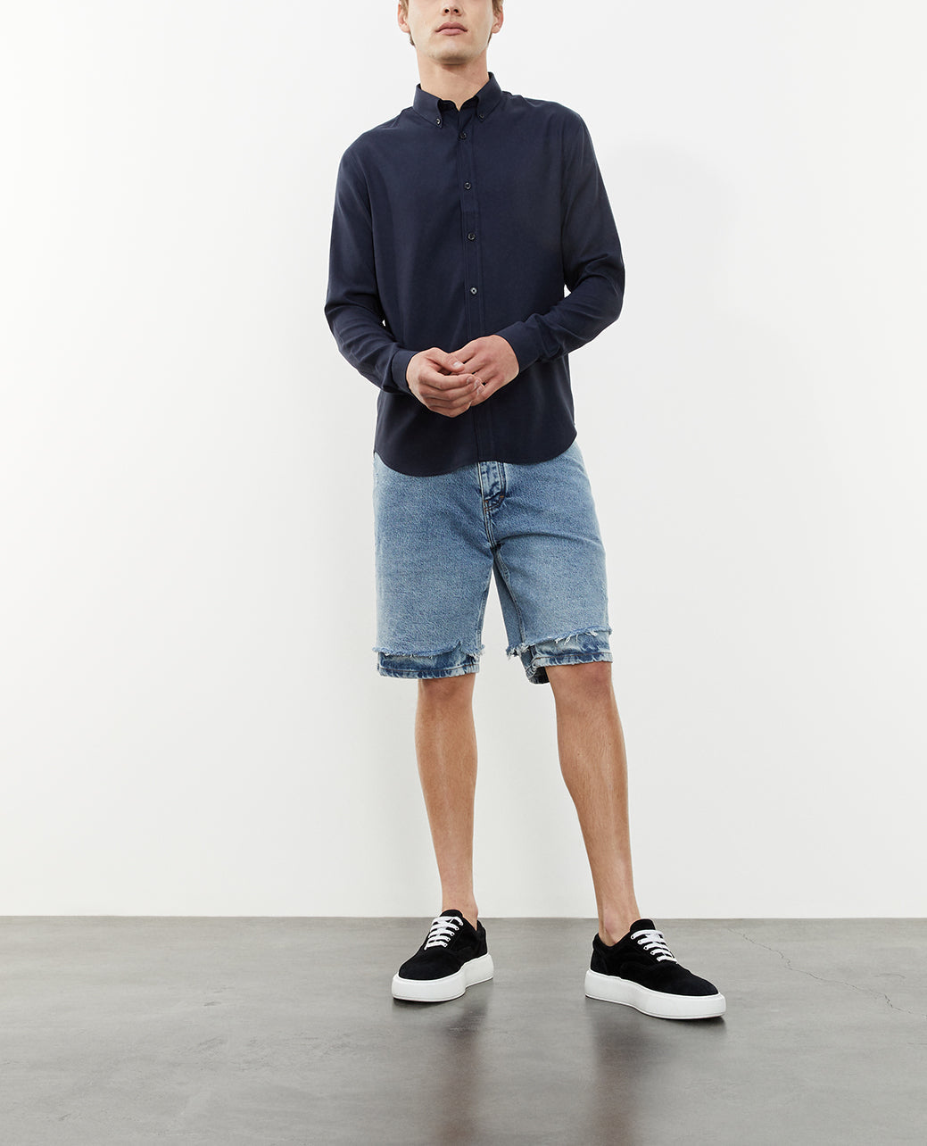 Chemise bleu marine Faume - seconde main