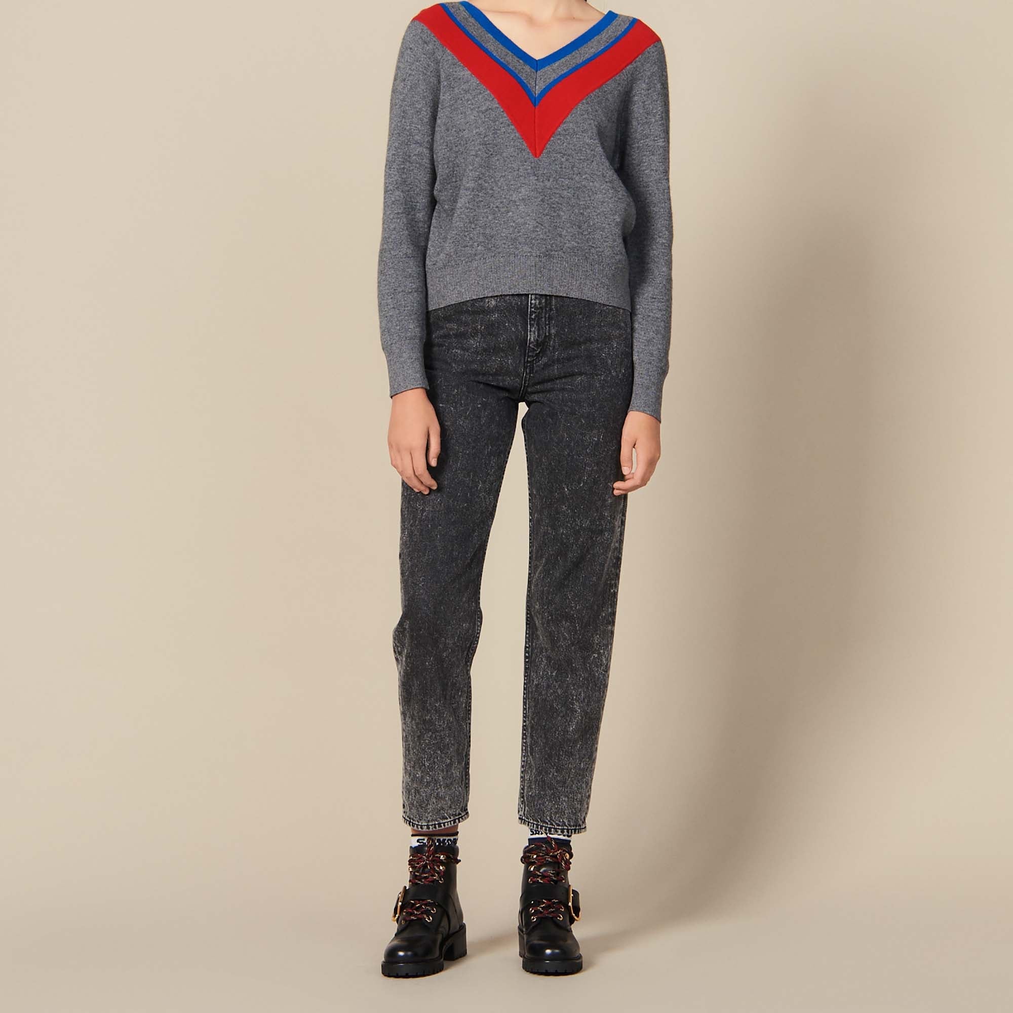 Pull décolleté avec galon Faume - seconde main
