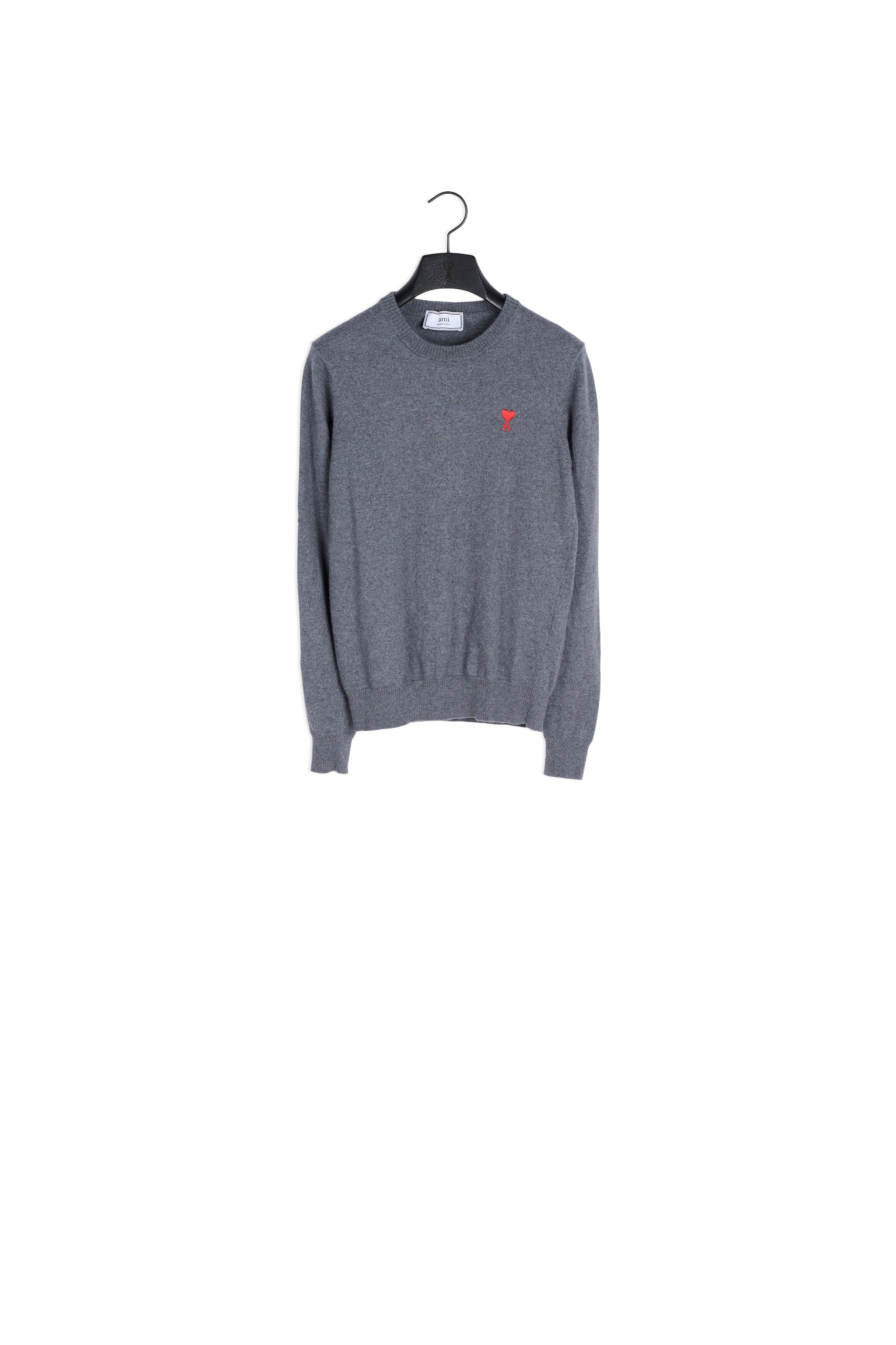 Pull Col Rond Broderie Ami De Coeur Faume - seconde main