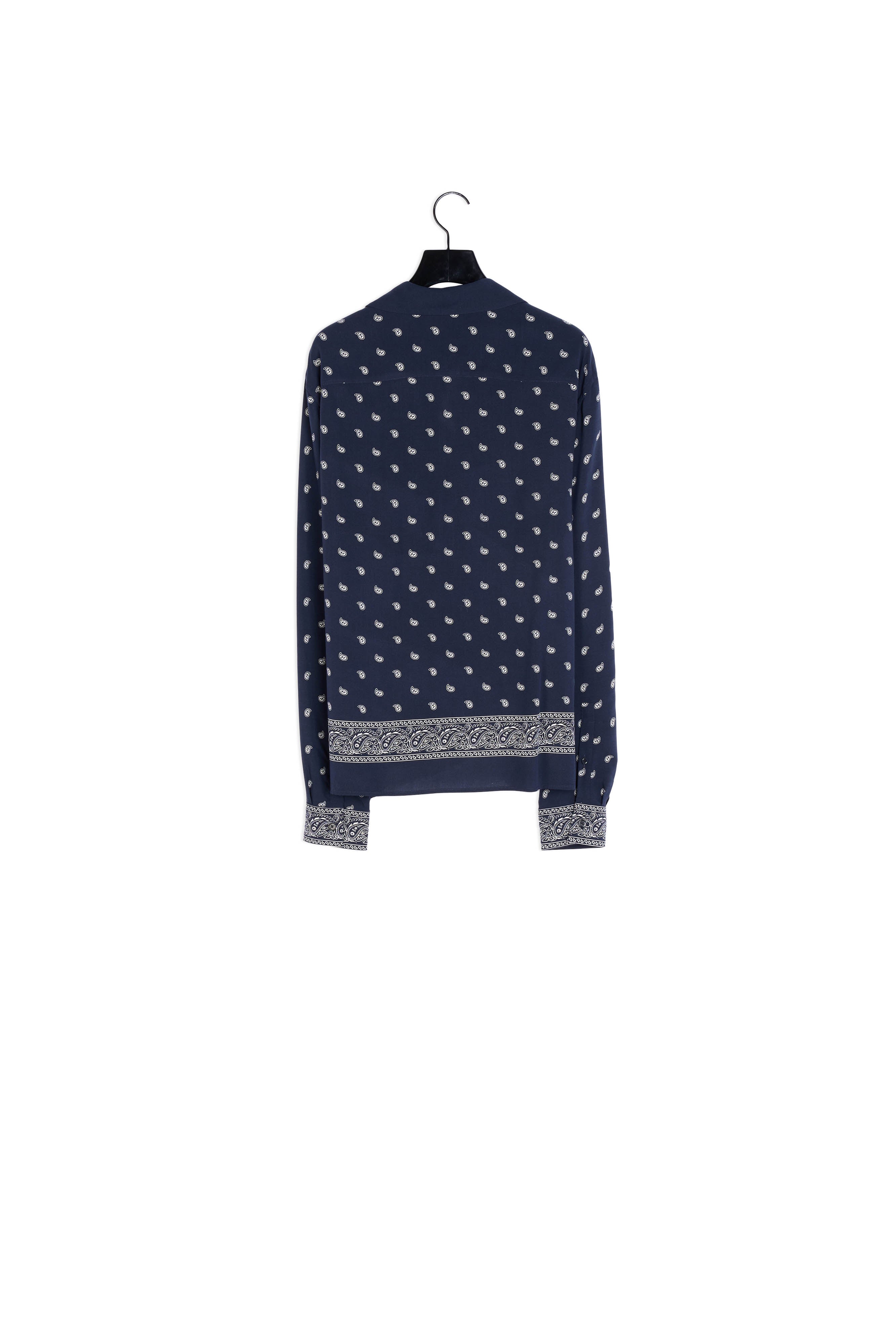 Chemise marine imprimé bandana Faume - seconde main
