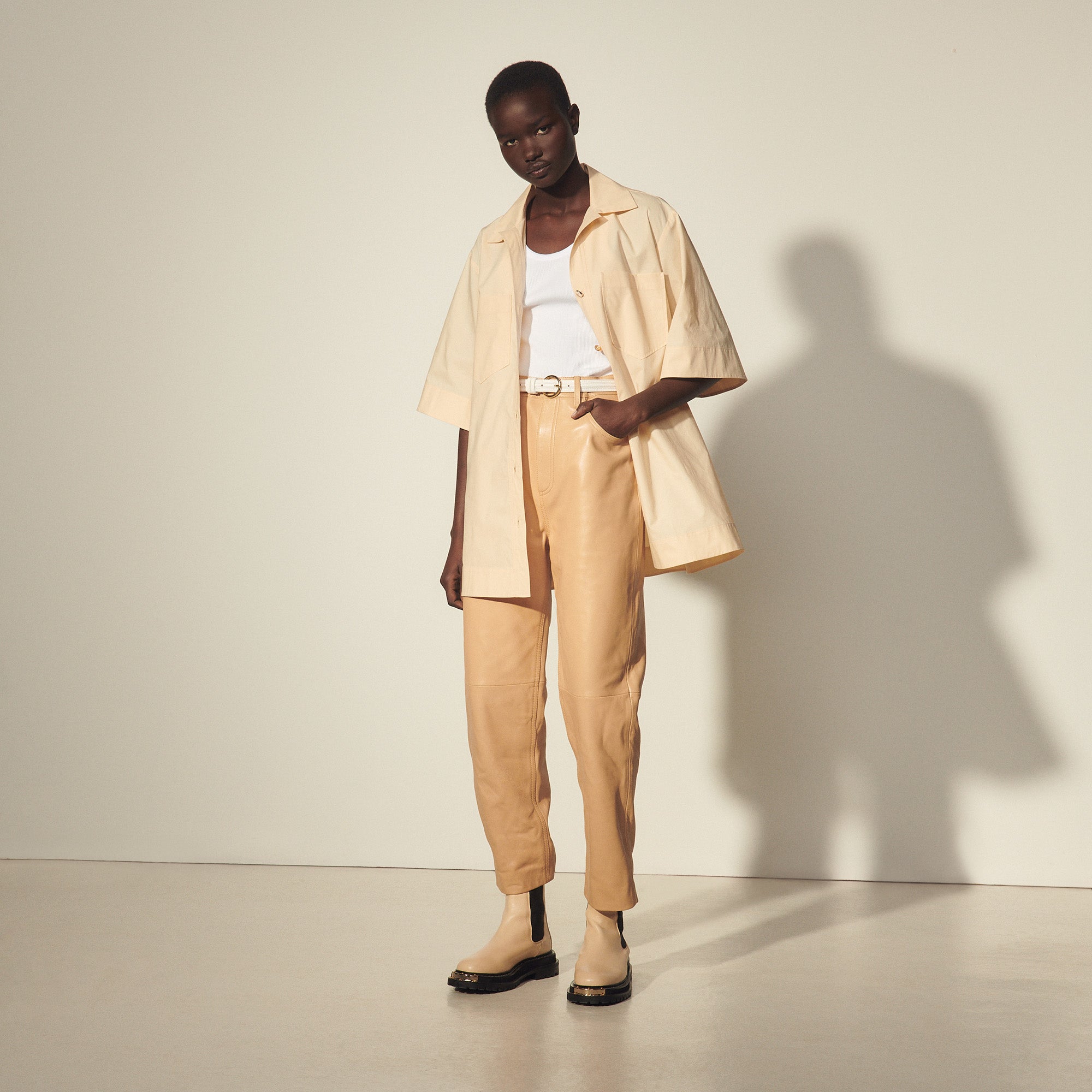 Chemise oversize en coton biologique Faume - seconde main
