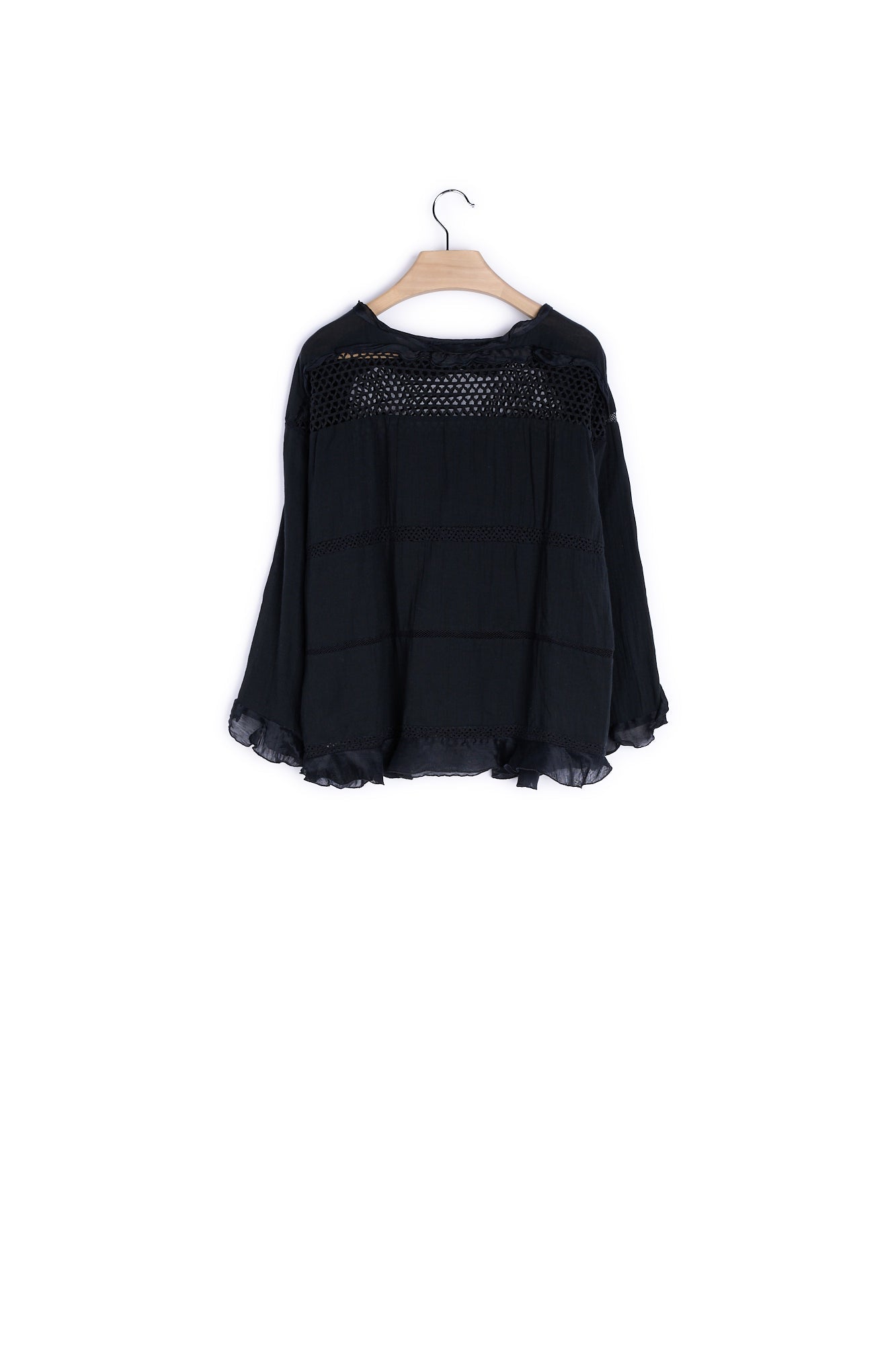 Haut effet maille filet manches longues - 40 Faume - seconde main