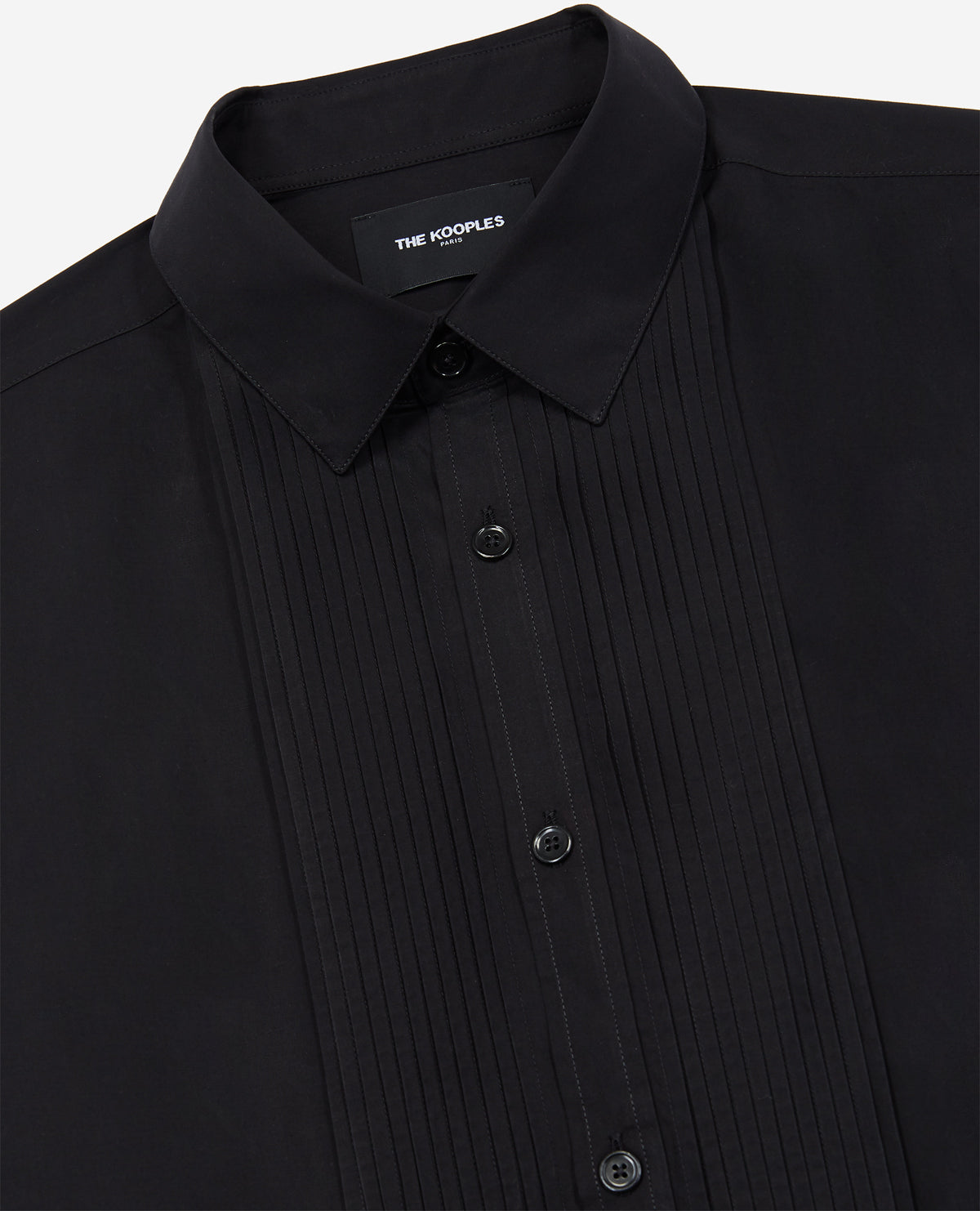 Chemise Noire en Coton Faume - seconde main