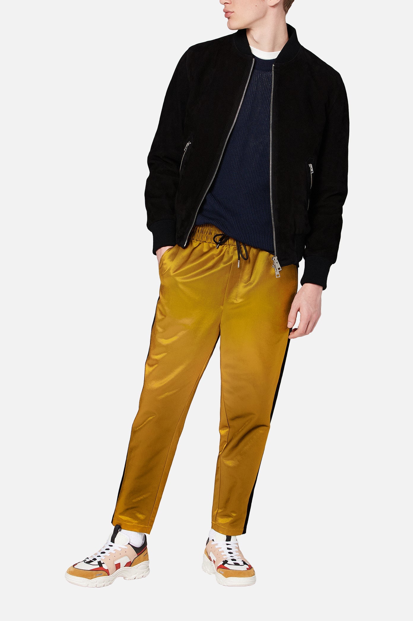 Bomber Zippé Suède Faume - seconde main