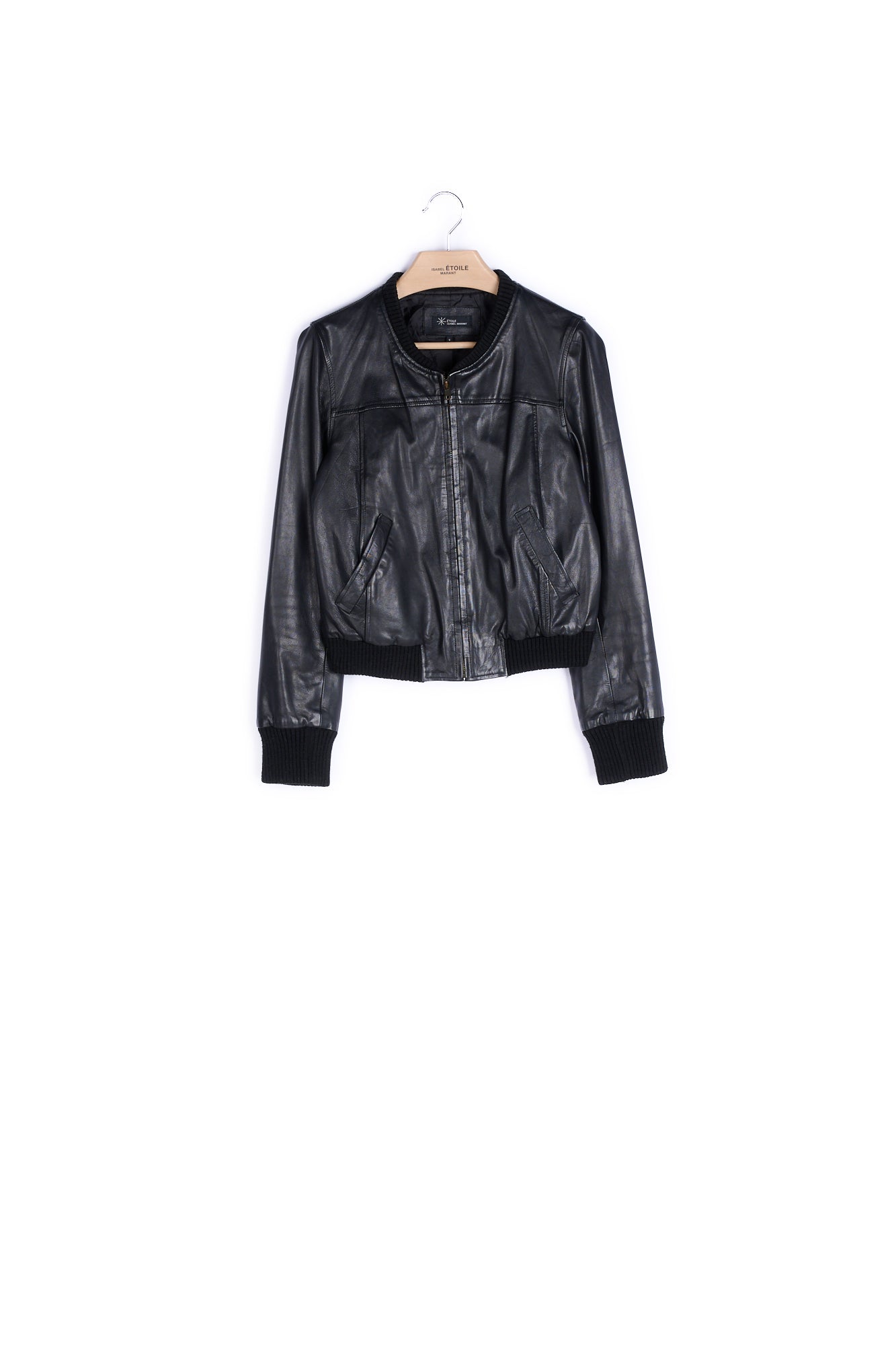 Veste manches longues cuir - 38 Faume - seconde main