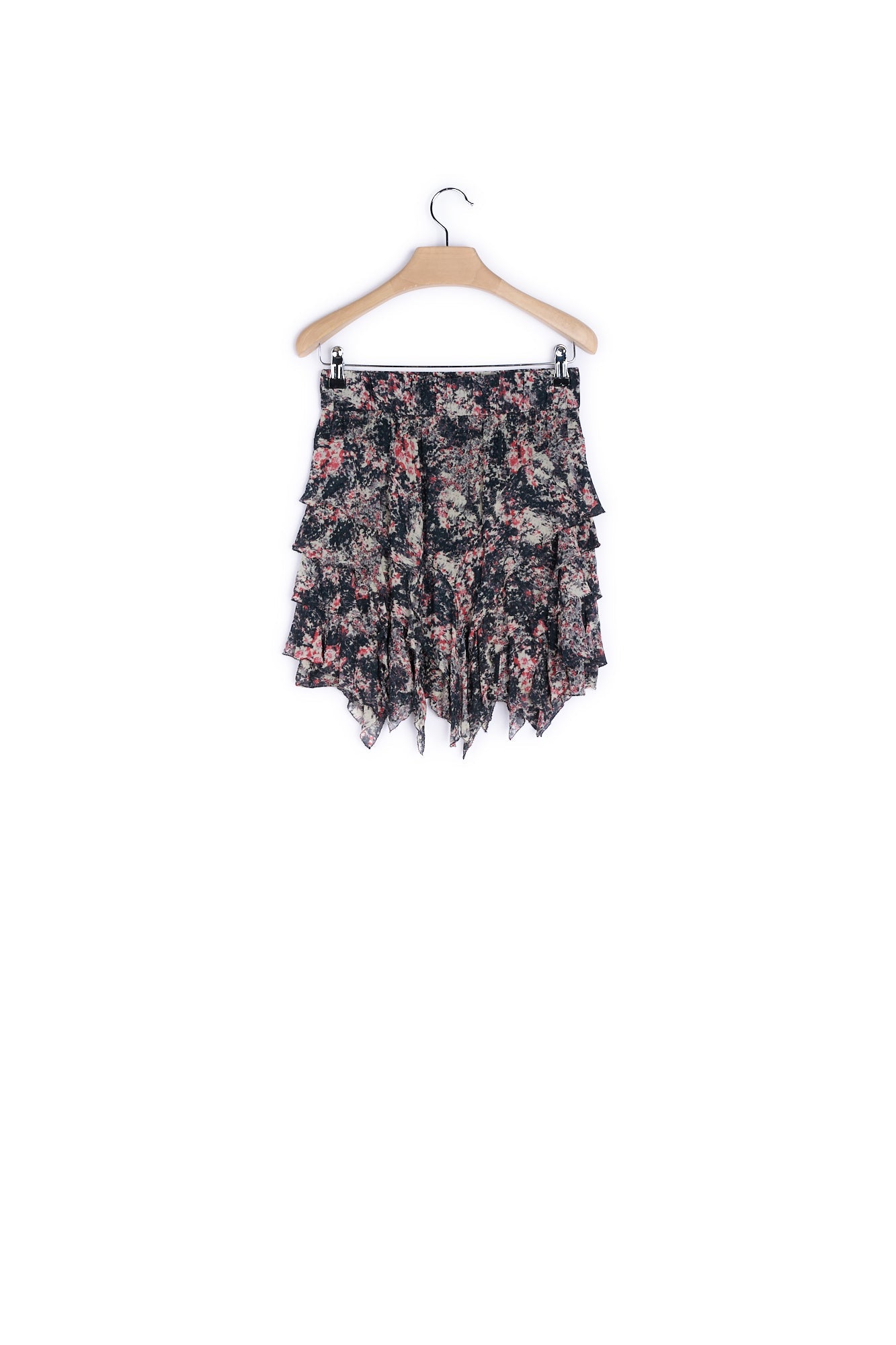 Jupe courte à volants - 38 Faume - seconde main