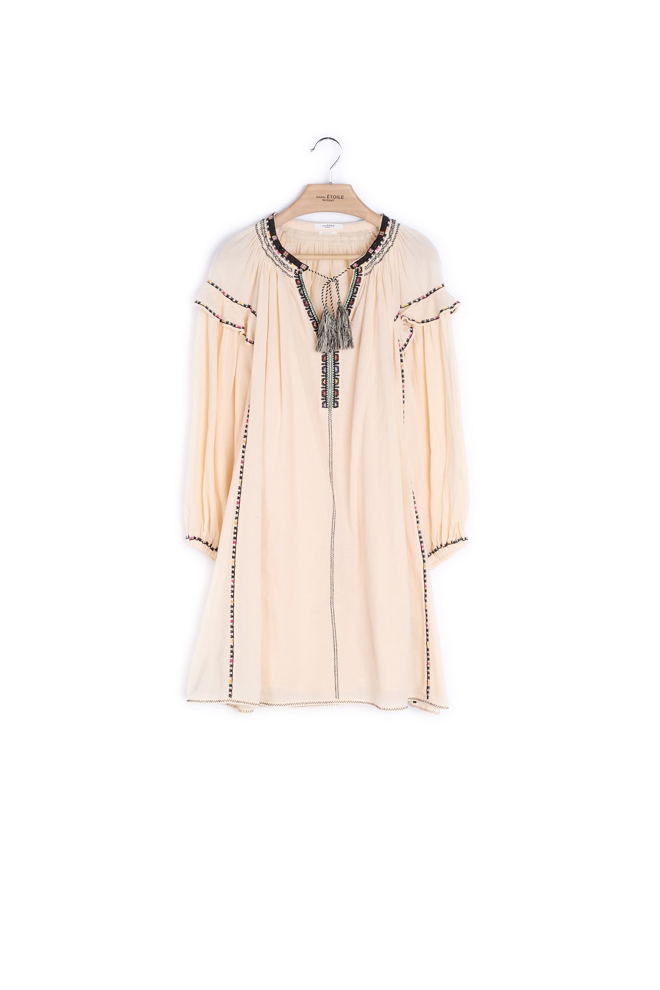 Robe Coton Brodé - 34 Faume - seconde main