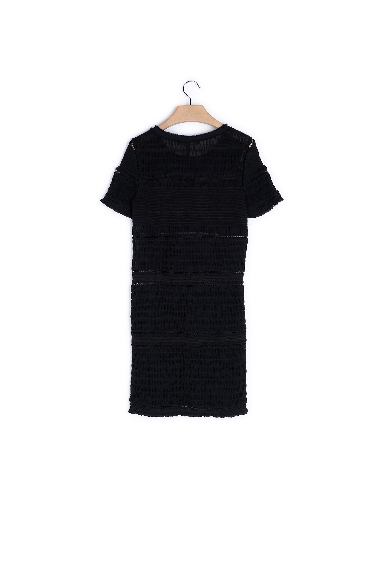 Robe courte col rond manches longues - 40 Faume - seconde main