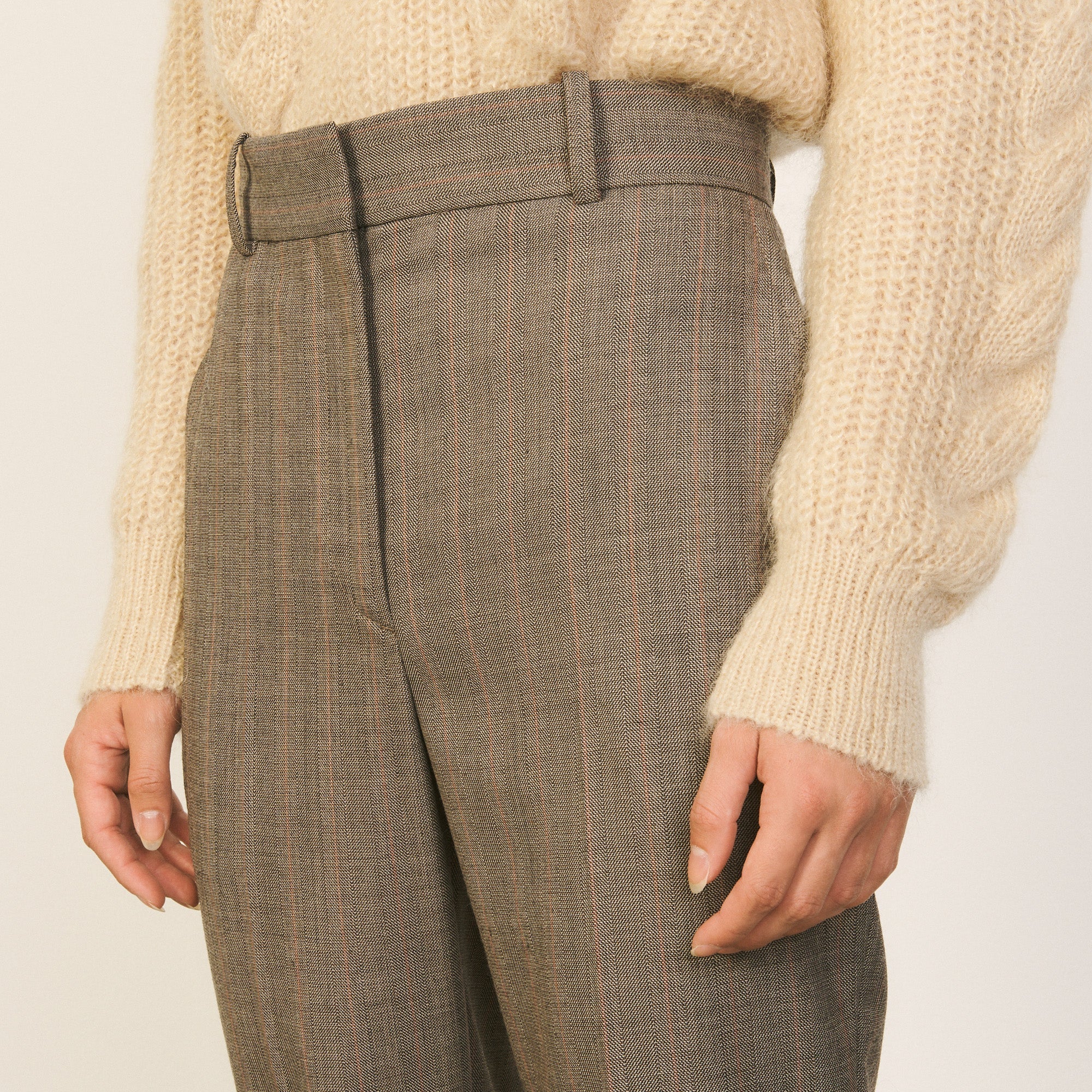 PANTALON Taupe Faume - seconde main