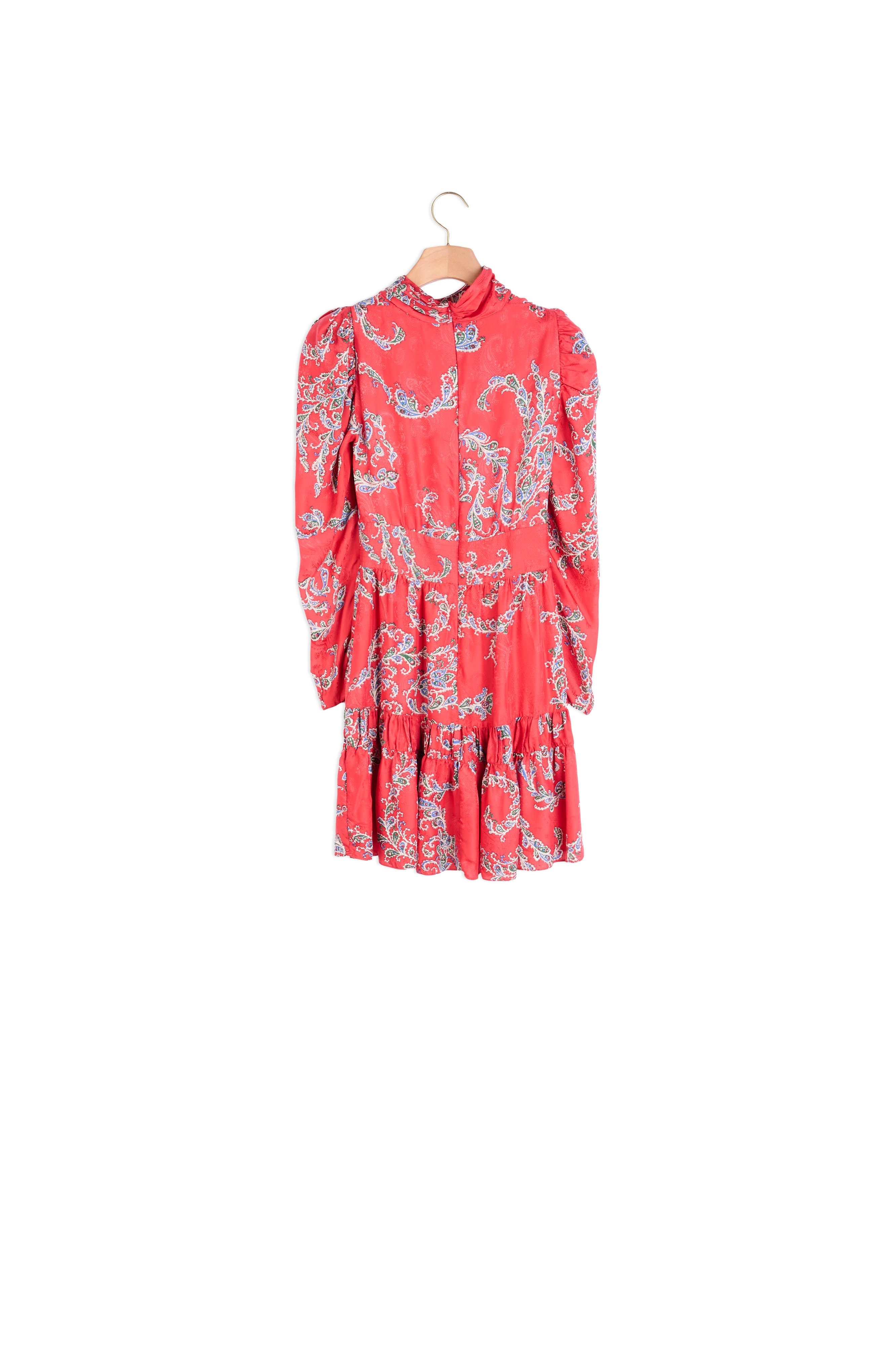 Robe courte imprimée à encolure drapée Faume - seconde main