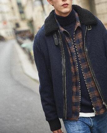 Manteau Bleu Marine Faume - seconde main