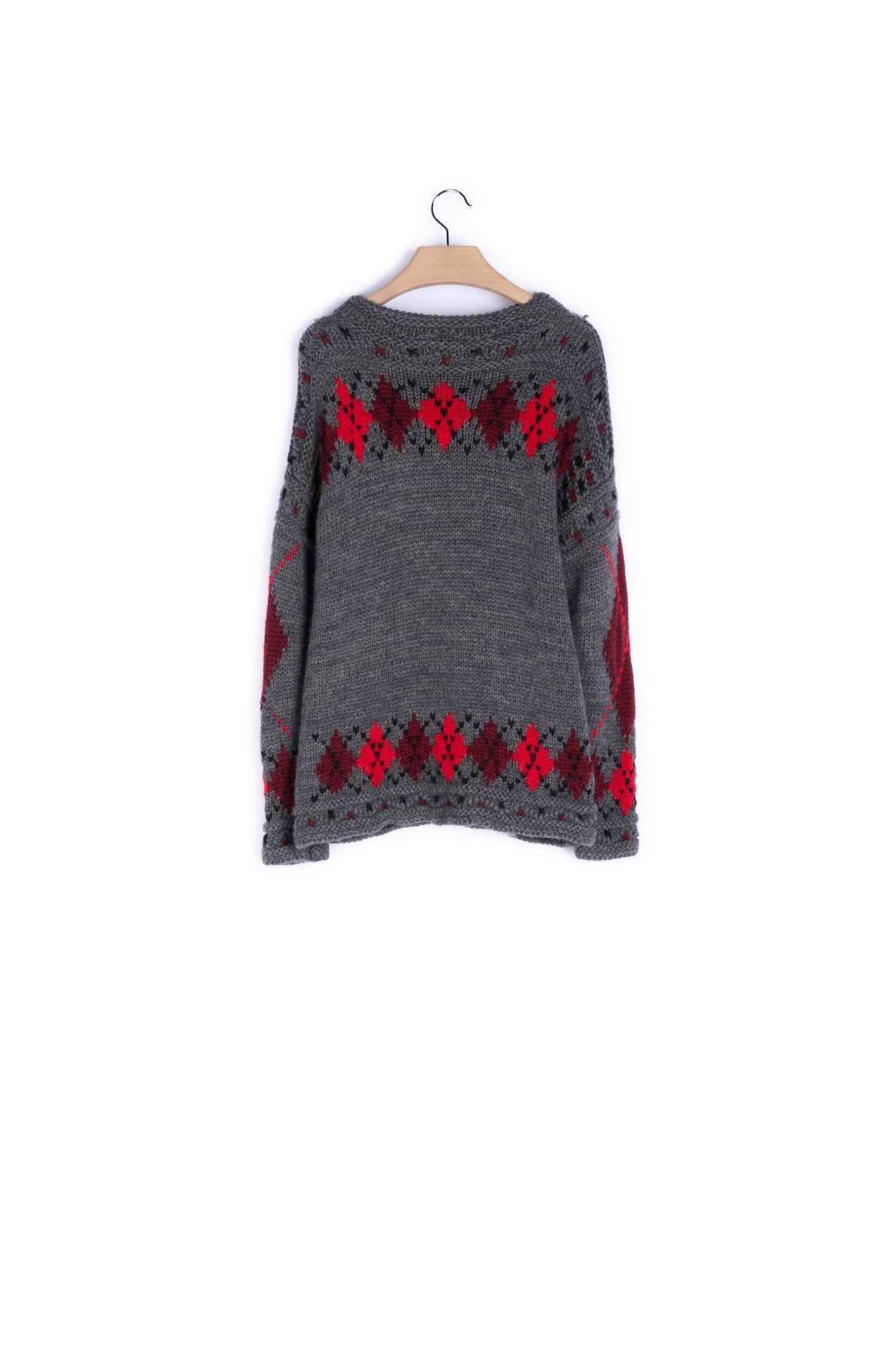 Pull col rond manches longues Laine et Alpaga  - 34 Faume - seconde main