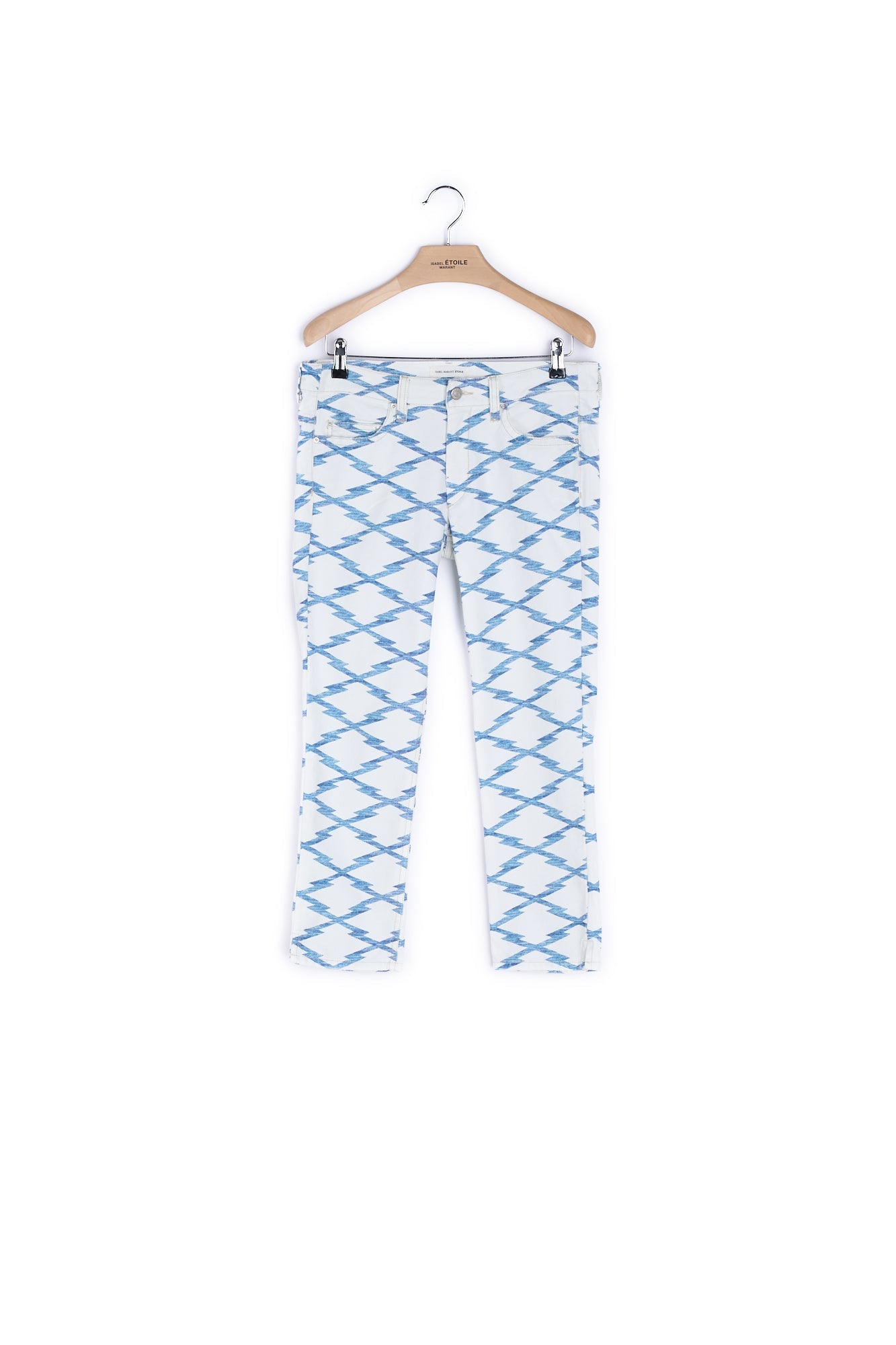 Jean imprimé coupe droite - 38 Faume - seconde main