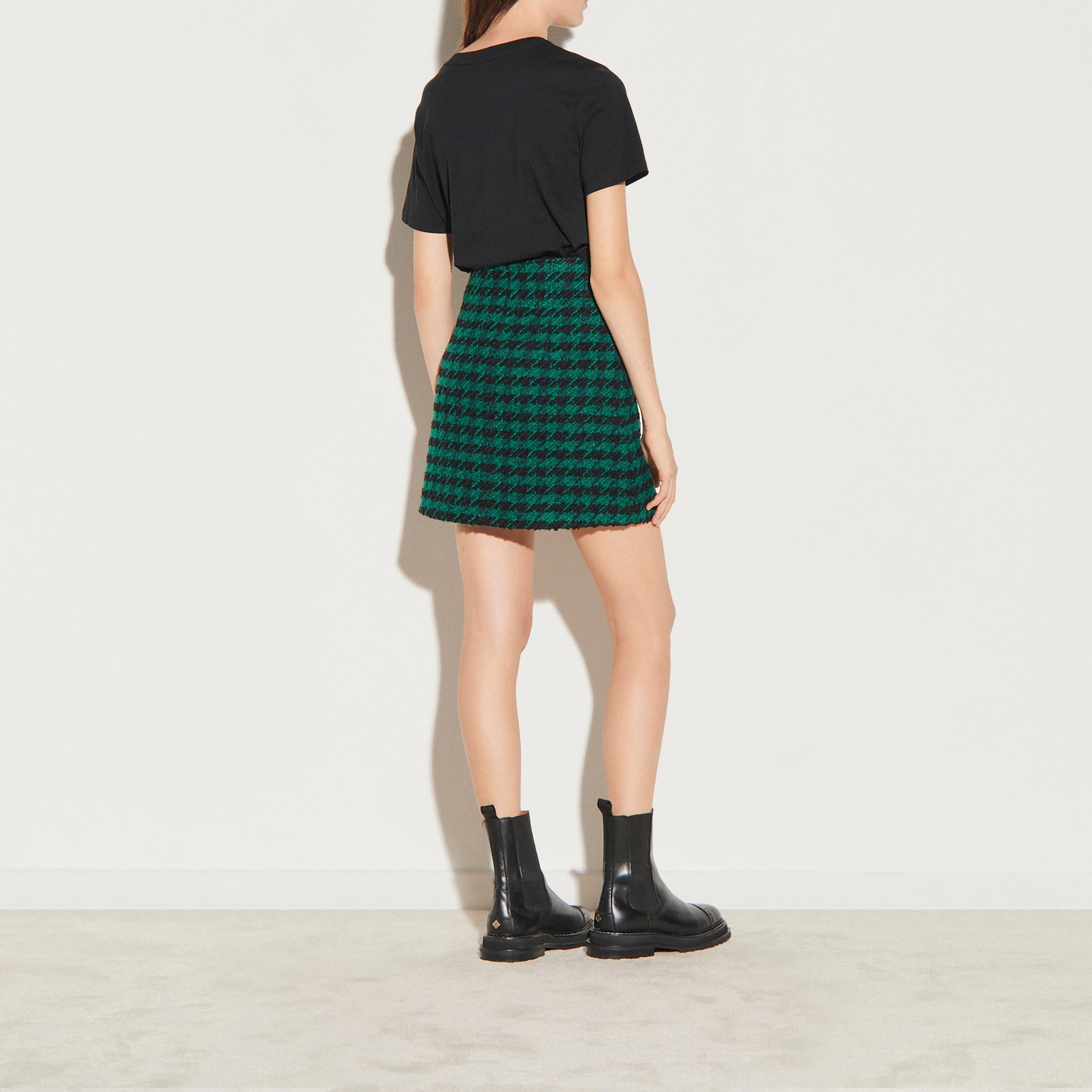 Jupe courte en tweed Faume - seconde main