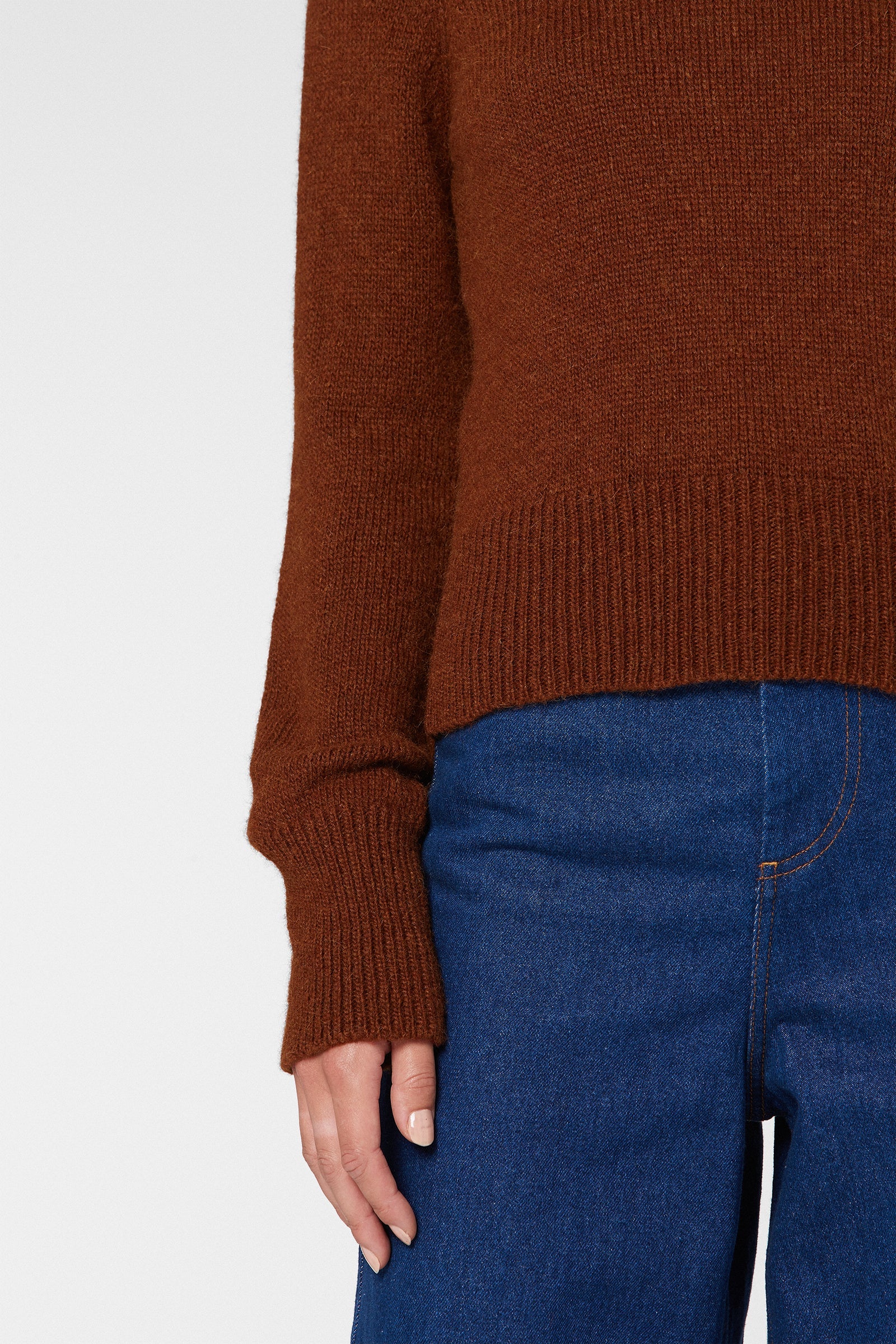 Pull Col Rond Faume - seconde main