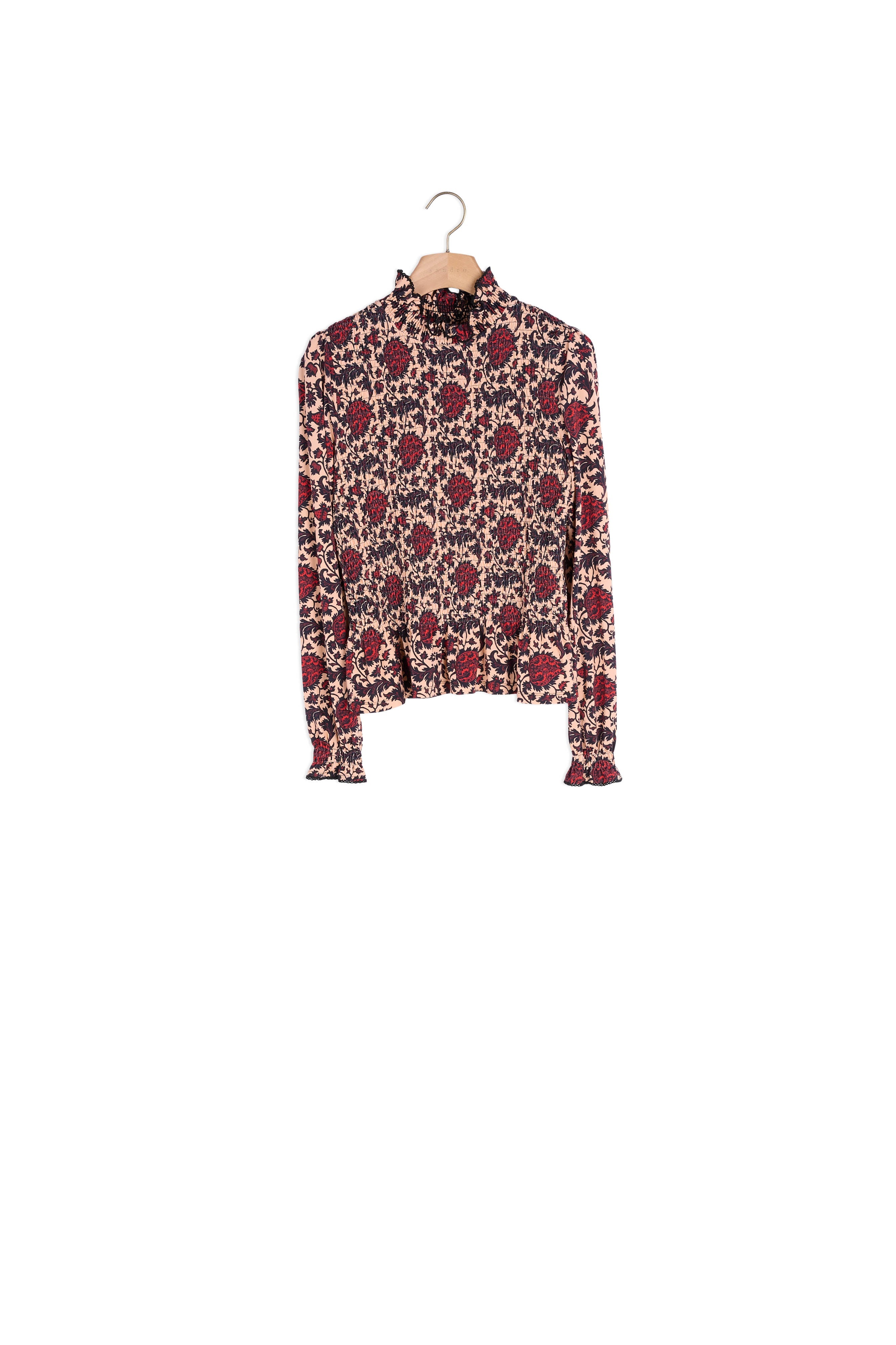 T-shirt imprimé smocké Faume - seconde main