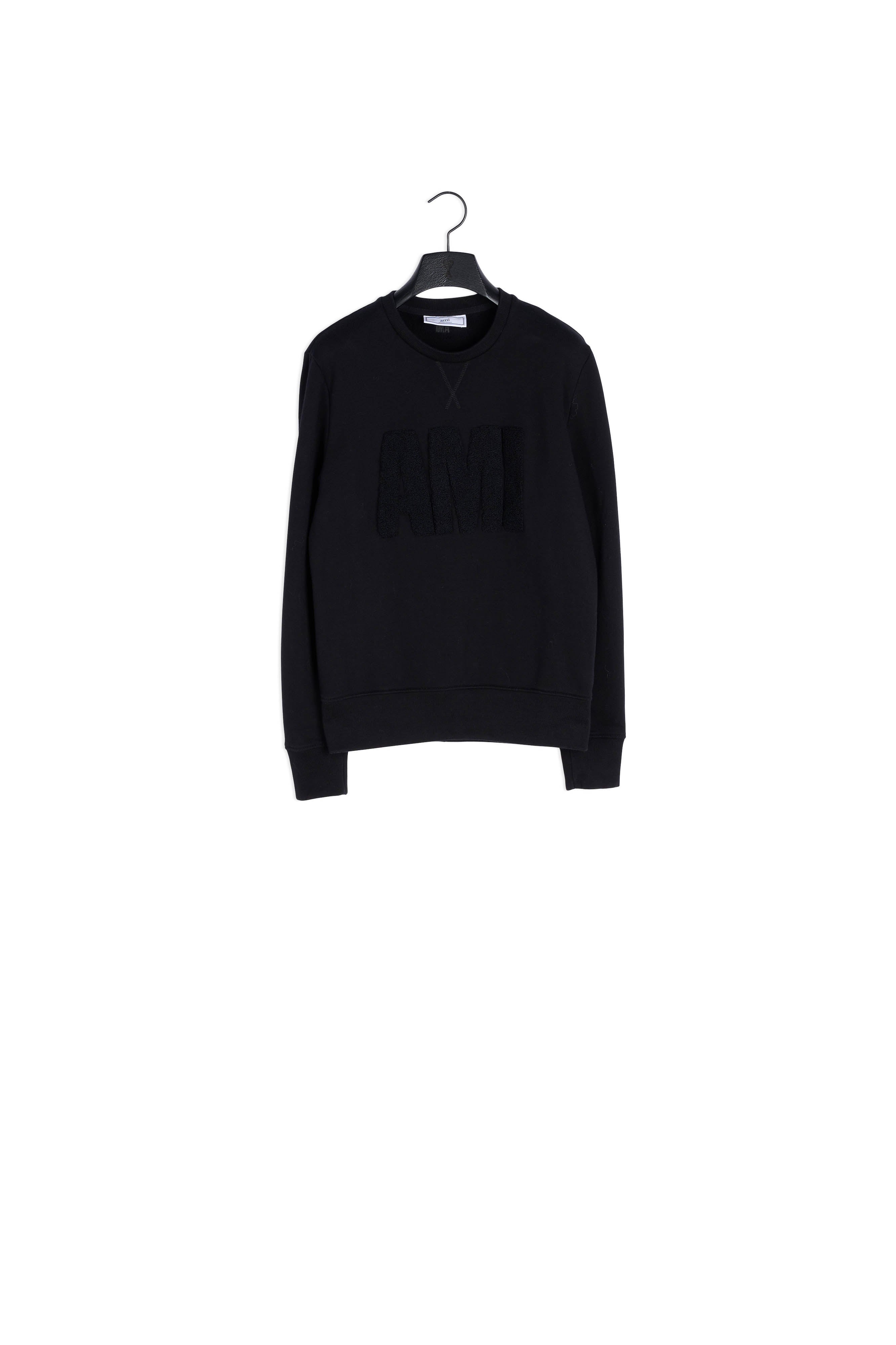 Sweatshirt Col Rond Broderie Ami Ton Sur Ton Faume - seconde main