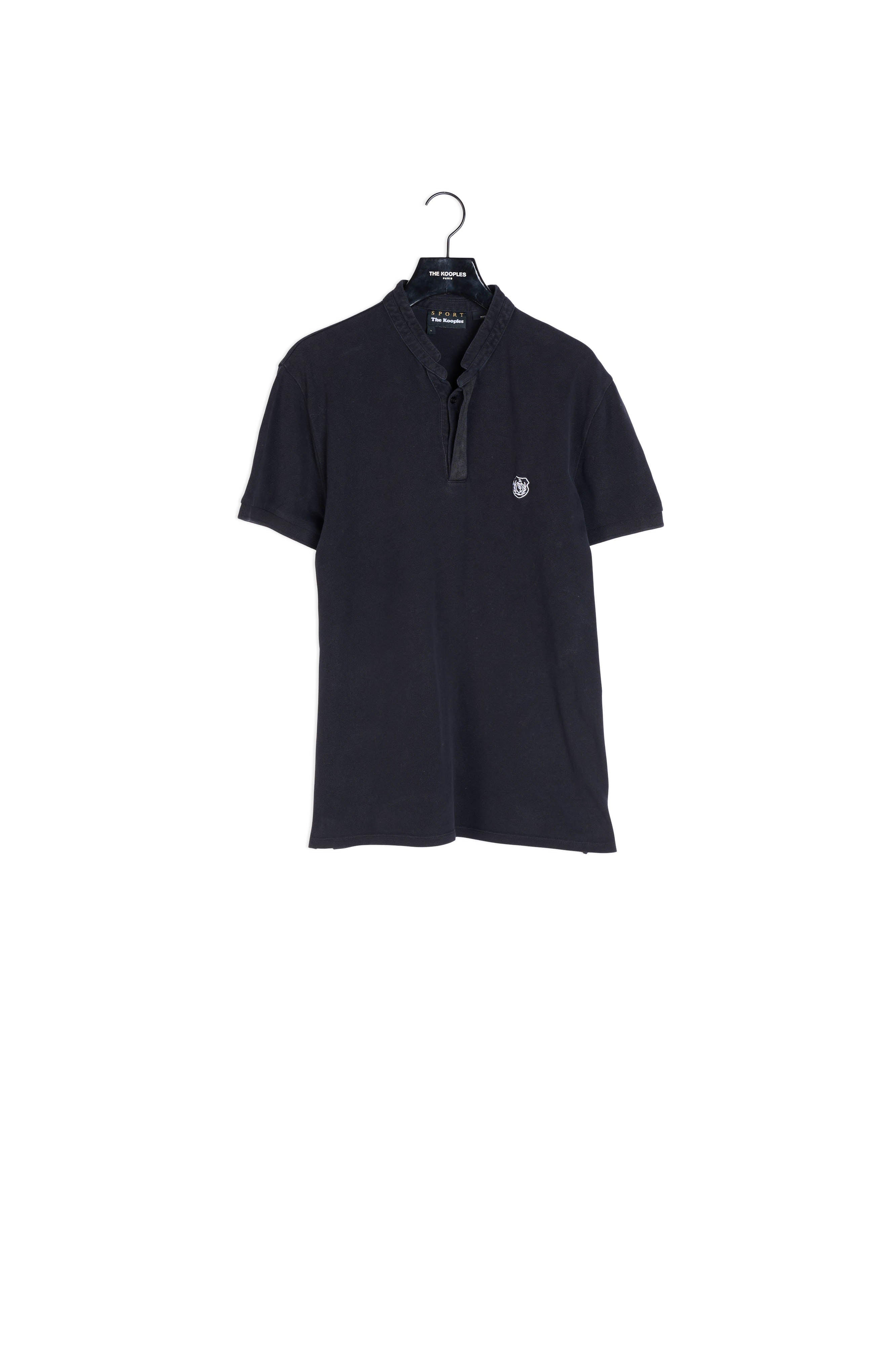 Polo noir manches courtes Faume - seconde main