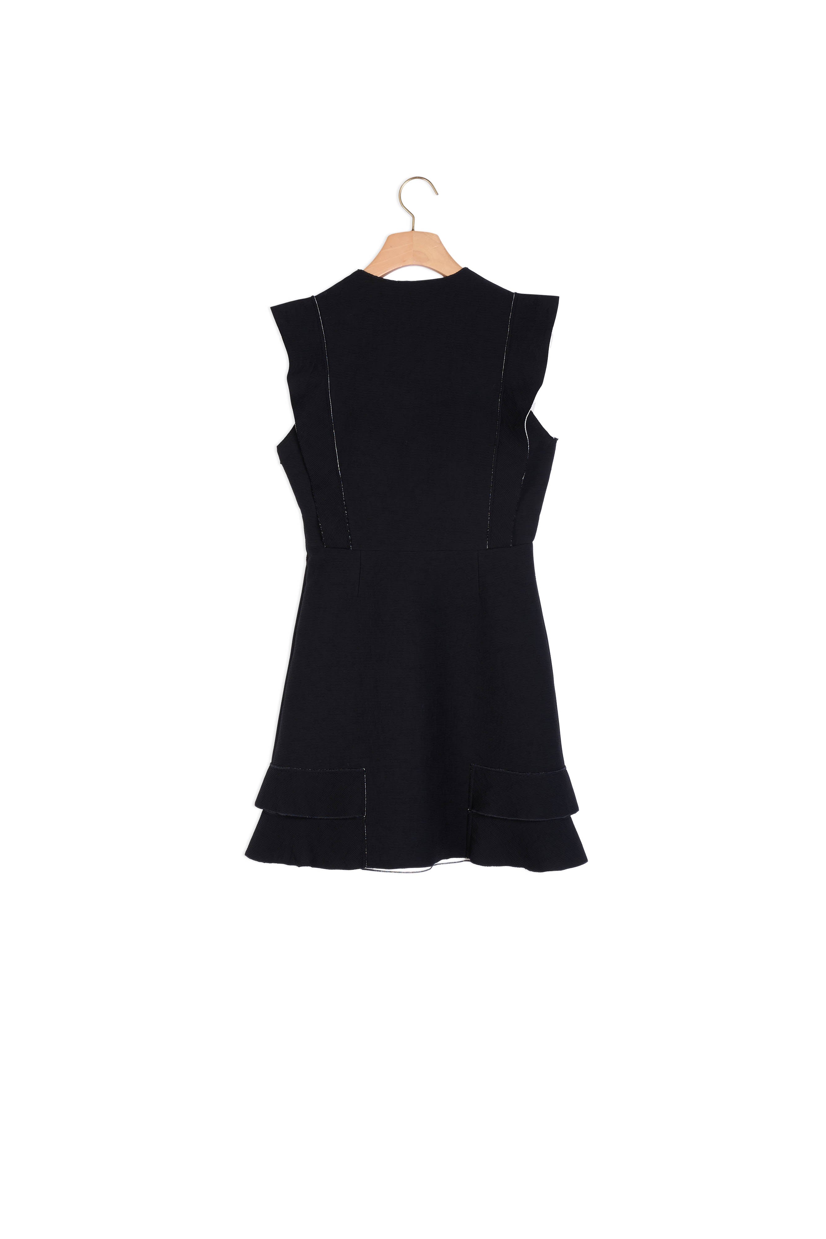 Robe matière gaufrée à volants Faume - seconde main